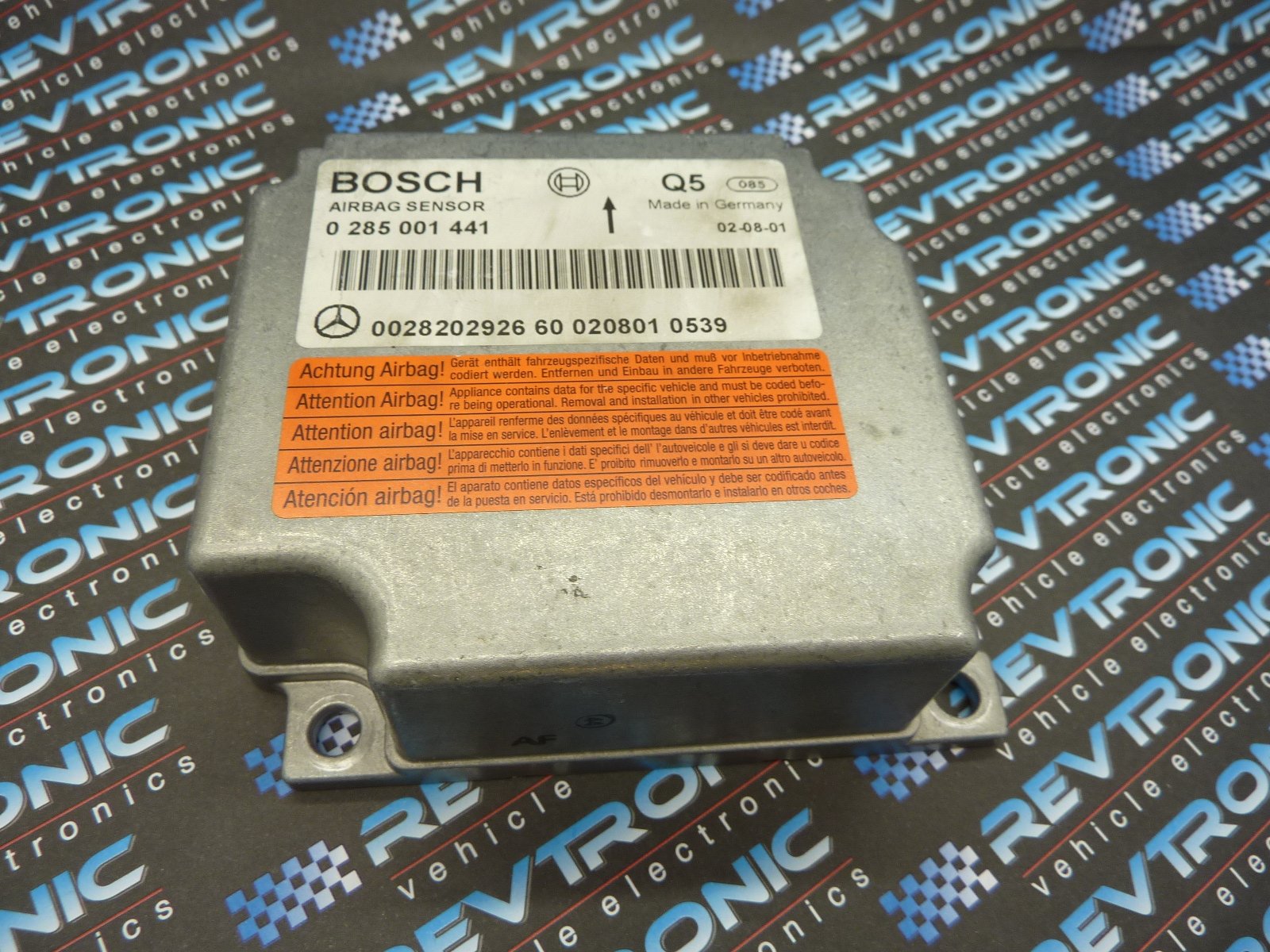 MERCEDES BENZ W211 E CLASS 0 285 001 441 Air Bag ECU Reset Service