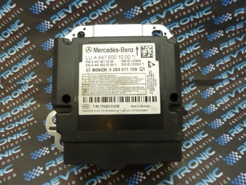 Mercedes Vito A 447 900 10 00 0 285 011 109 Airbag ECU Module Crash Data Clear