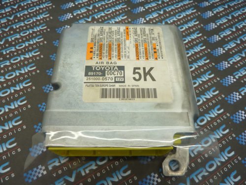 Toyota Yaris 89170-ODC70 Airbag ECU Module Crash Data Clear